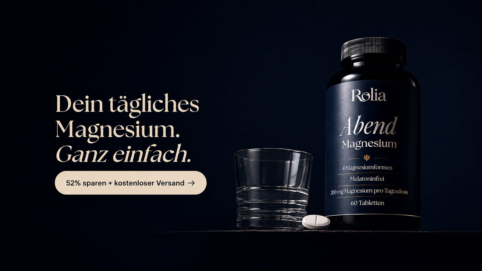 Dein tägliches Magnesium. Ganz einfach.