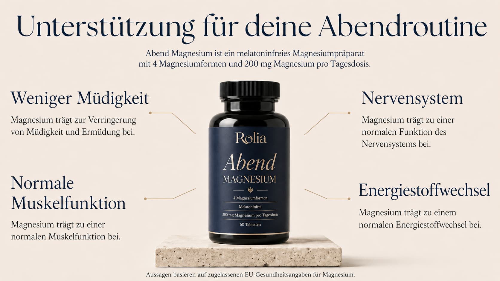 Støtte til din aftenrutine - Rolia Night Magnesium