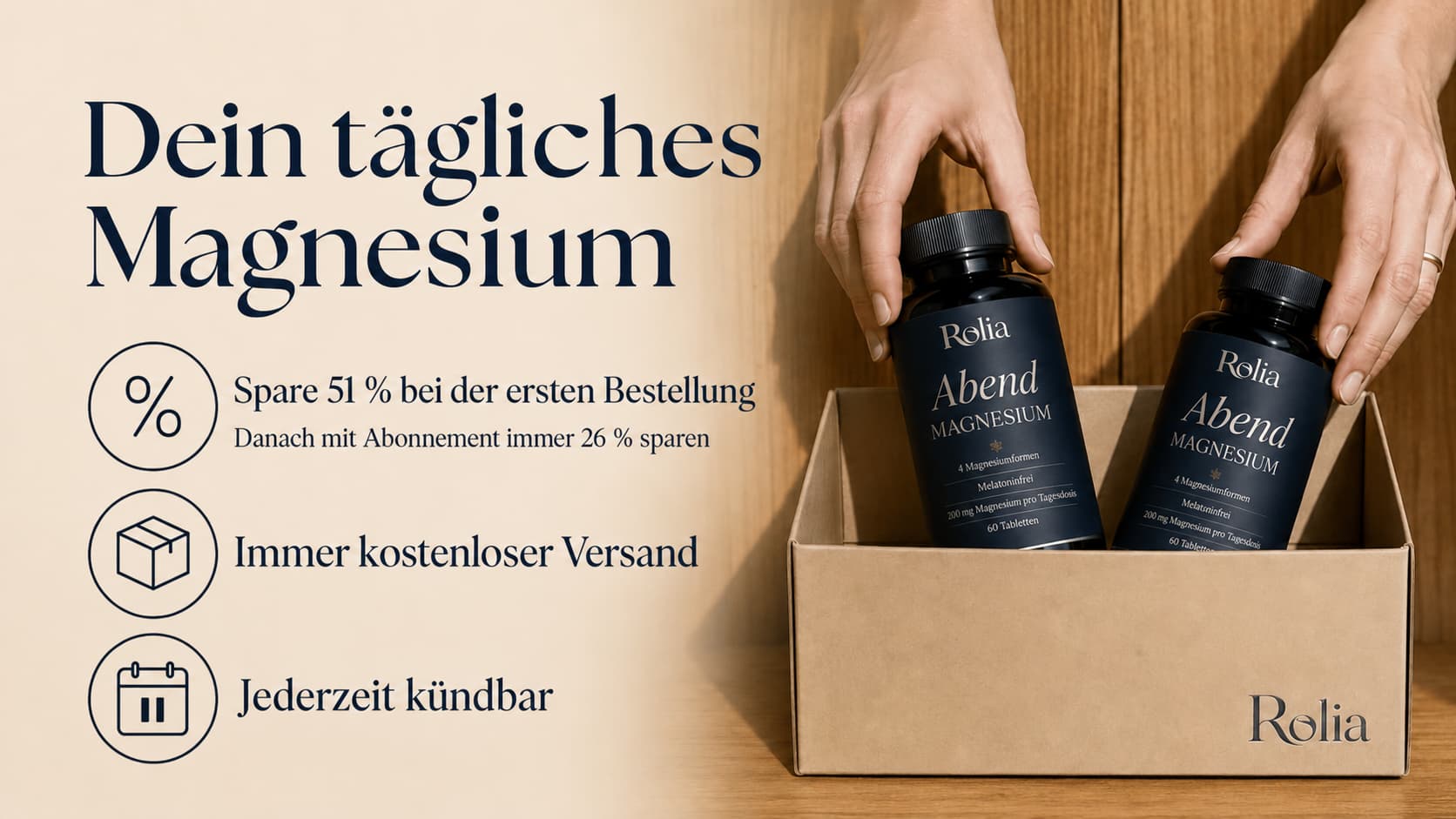 Daglige magnesium fra Rolia