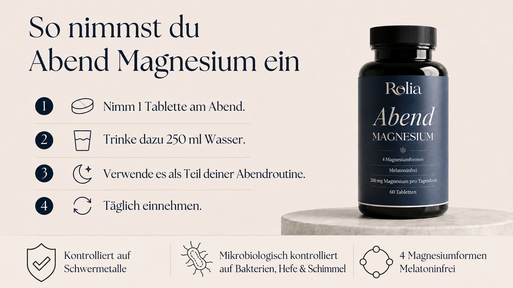 Rolia Abend Magnesium Einnahmeanleitung